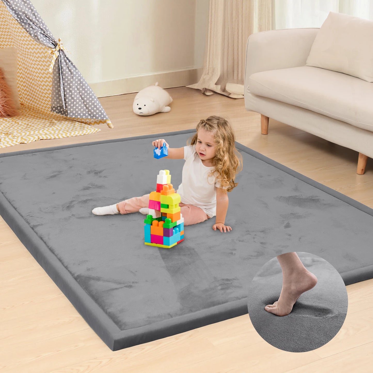 Huloo Sleep Tatami Baby Play Mat Non Slip Crawling Mat