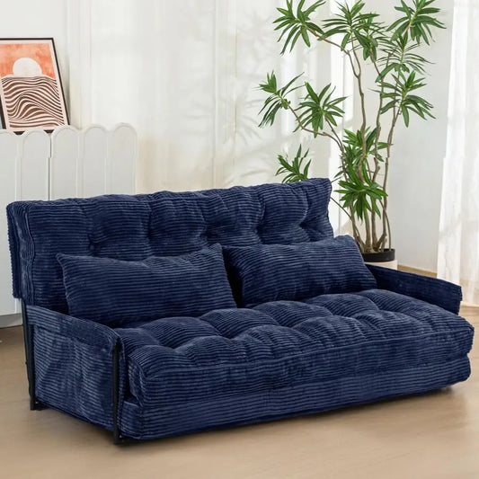 XMSJ Adjustable Floor Sofa Couch With Pillows And Armrest