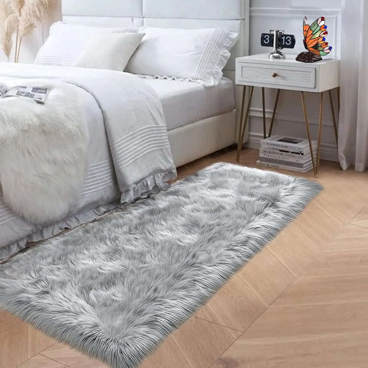 Polyester Faux Fur Shag Rug For Living Room
