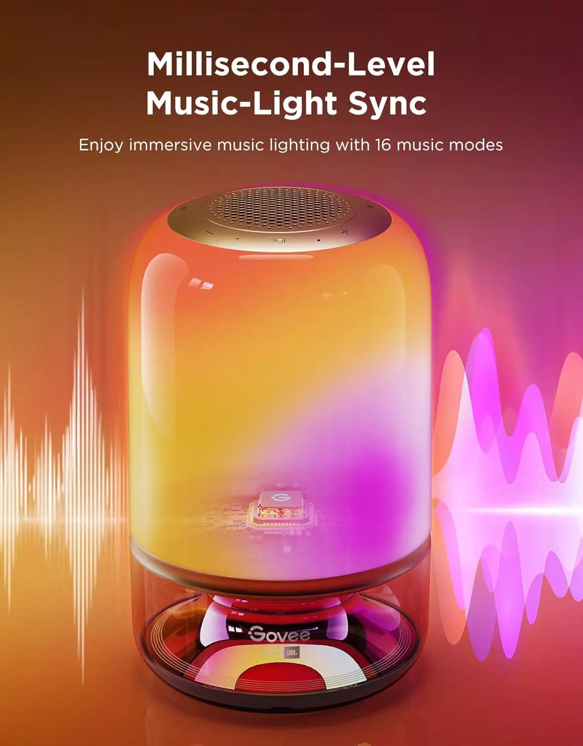 Cordless Smart Table Lamp With Speaker And Music Sync