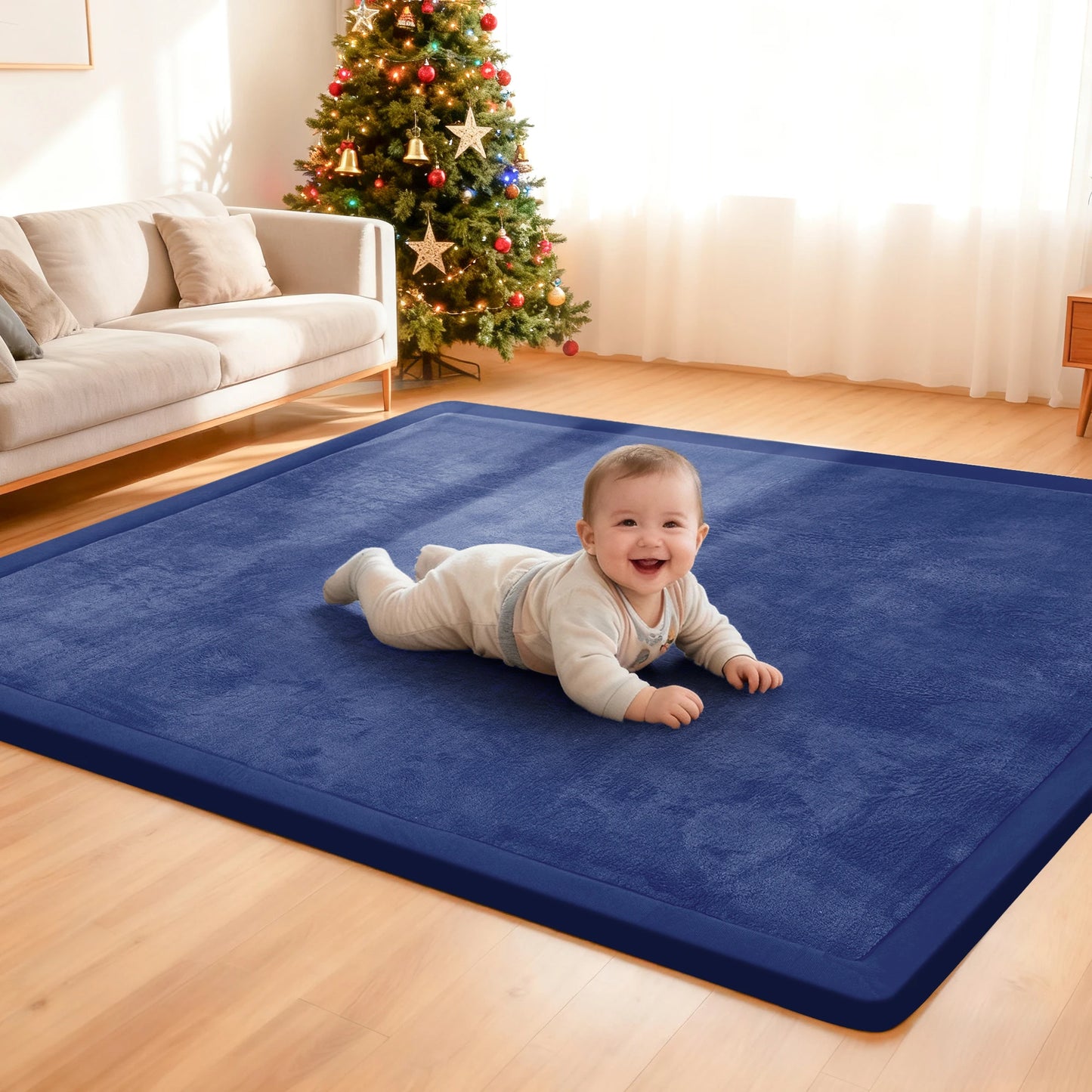 Huloo Sleep Thick Baby Play Mat Non Slip Carpet Rug