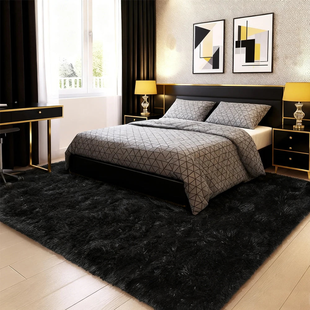 Polyester Faux Fur Shag Rug For Living Room