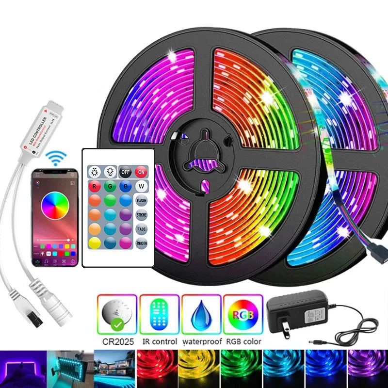GOOLOOK RGB LED Strip Light With Bluetooth Controller