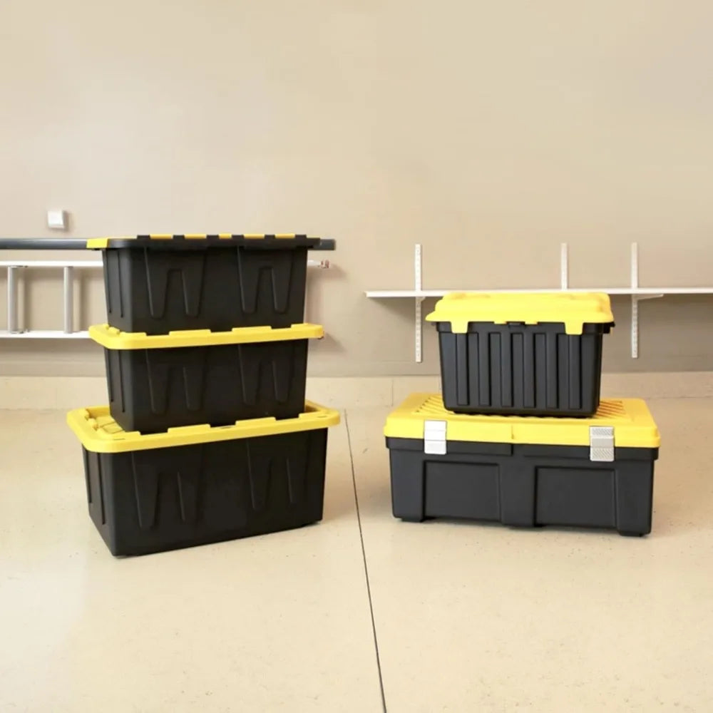 Durabilt Heavy Duty Plastic Storage Bins With Lids 2 Pack