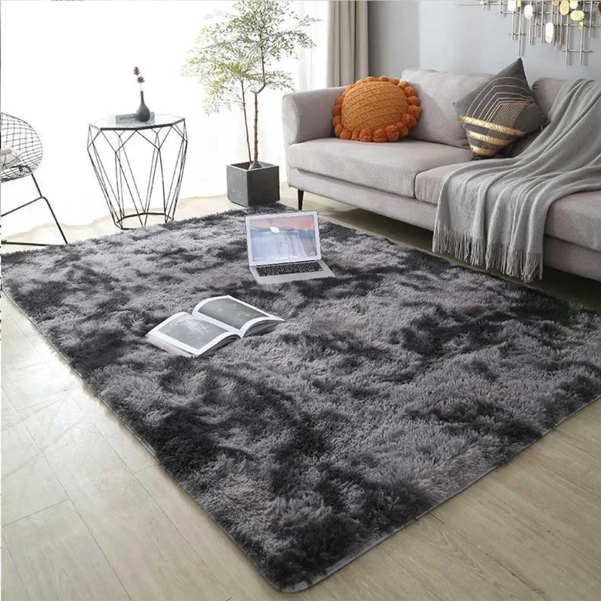 NONEDesign Plush Carpet Rug For Living Room And Home Decor