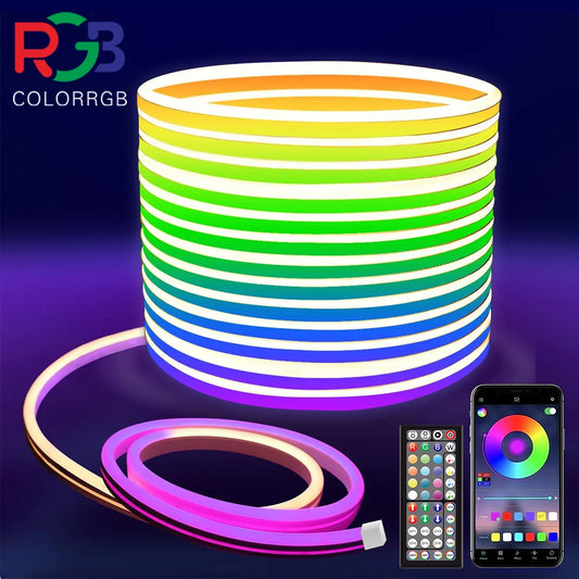 Aiopp Neon LED Rope Lights RGB Strip With Remote Control