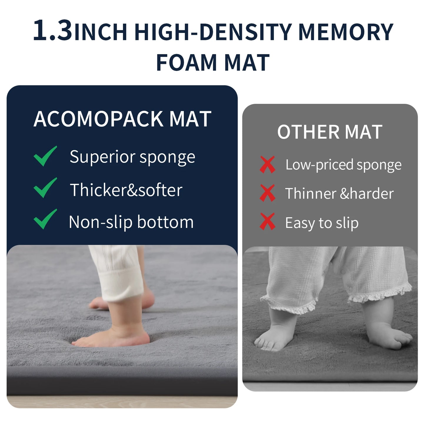 Huloo Sleep Tatami Baby Play Mat Non Slip Crawling Mat