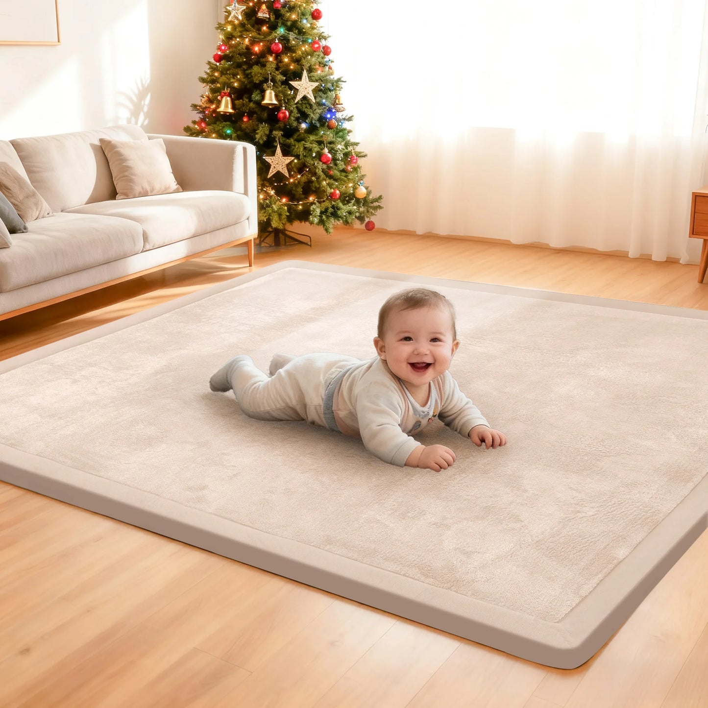 Huloo Sleep Thick Baby Play Mat Non Slip Carpet Rug