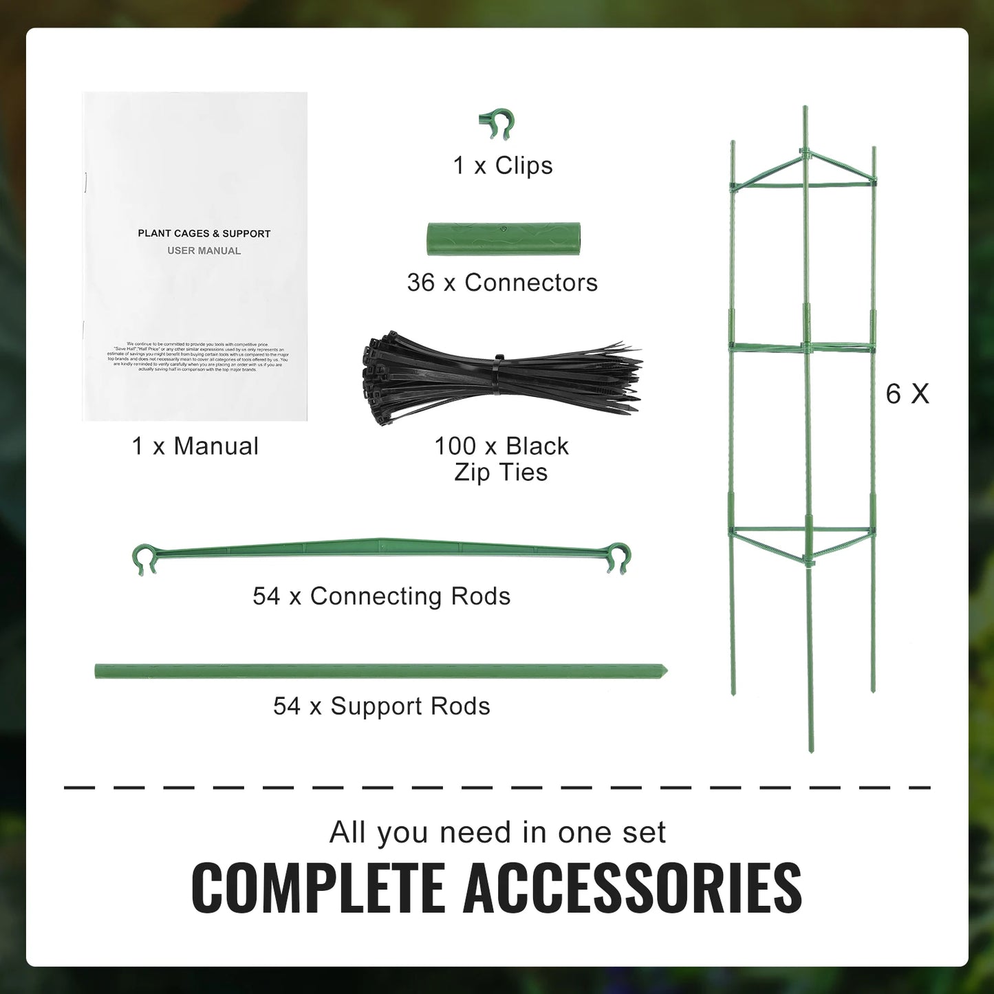 SucceBuy Tomato Cages Garden Trellis For Sturdy Plant Support
