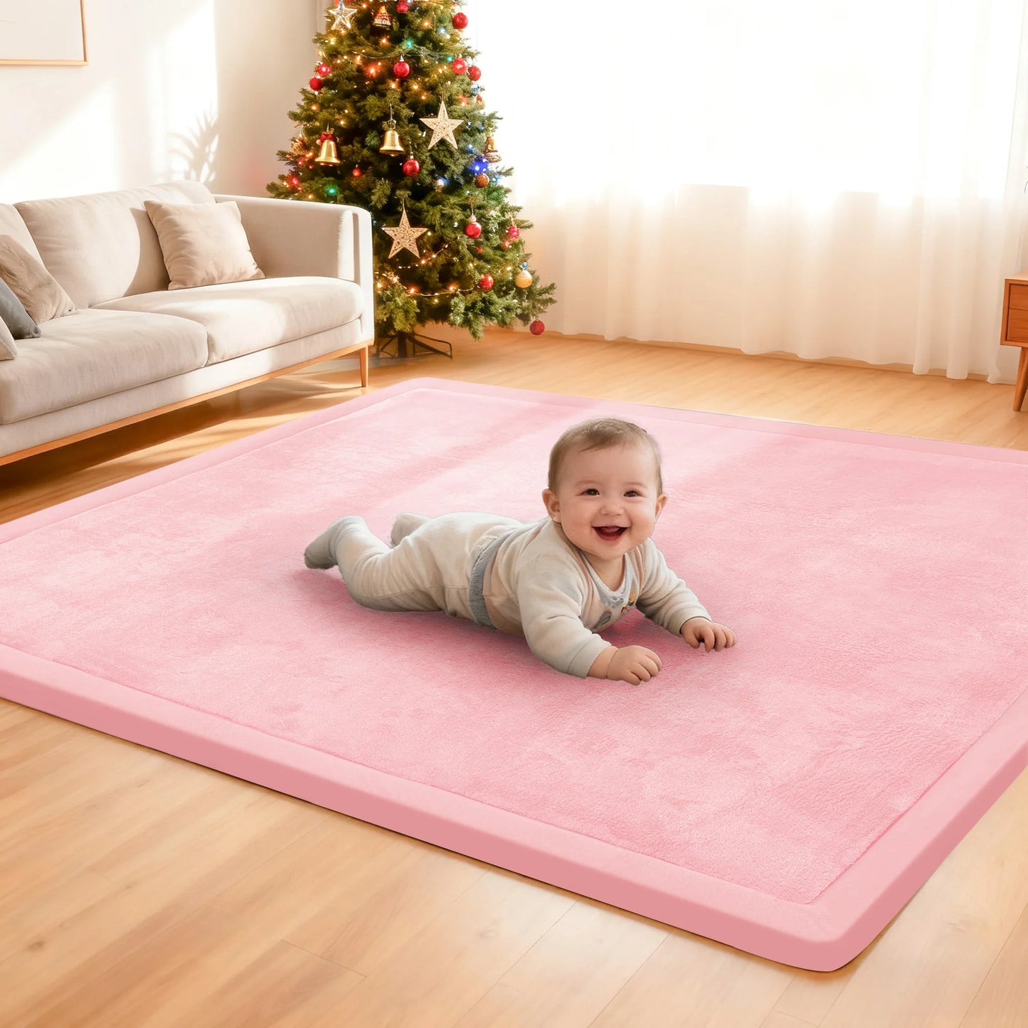 Huloo Sleep Thick Baby Play Mat Non Slip Carpet Rug