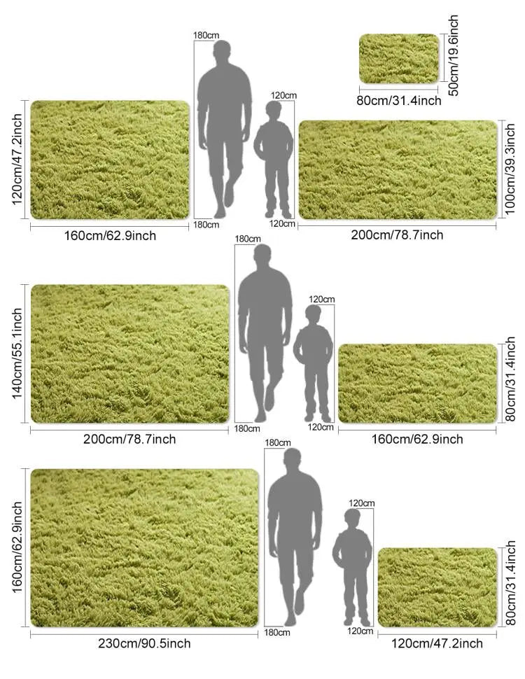 NONEDesign Plush Carpet Rug For Living Room And Home Decor
