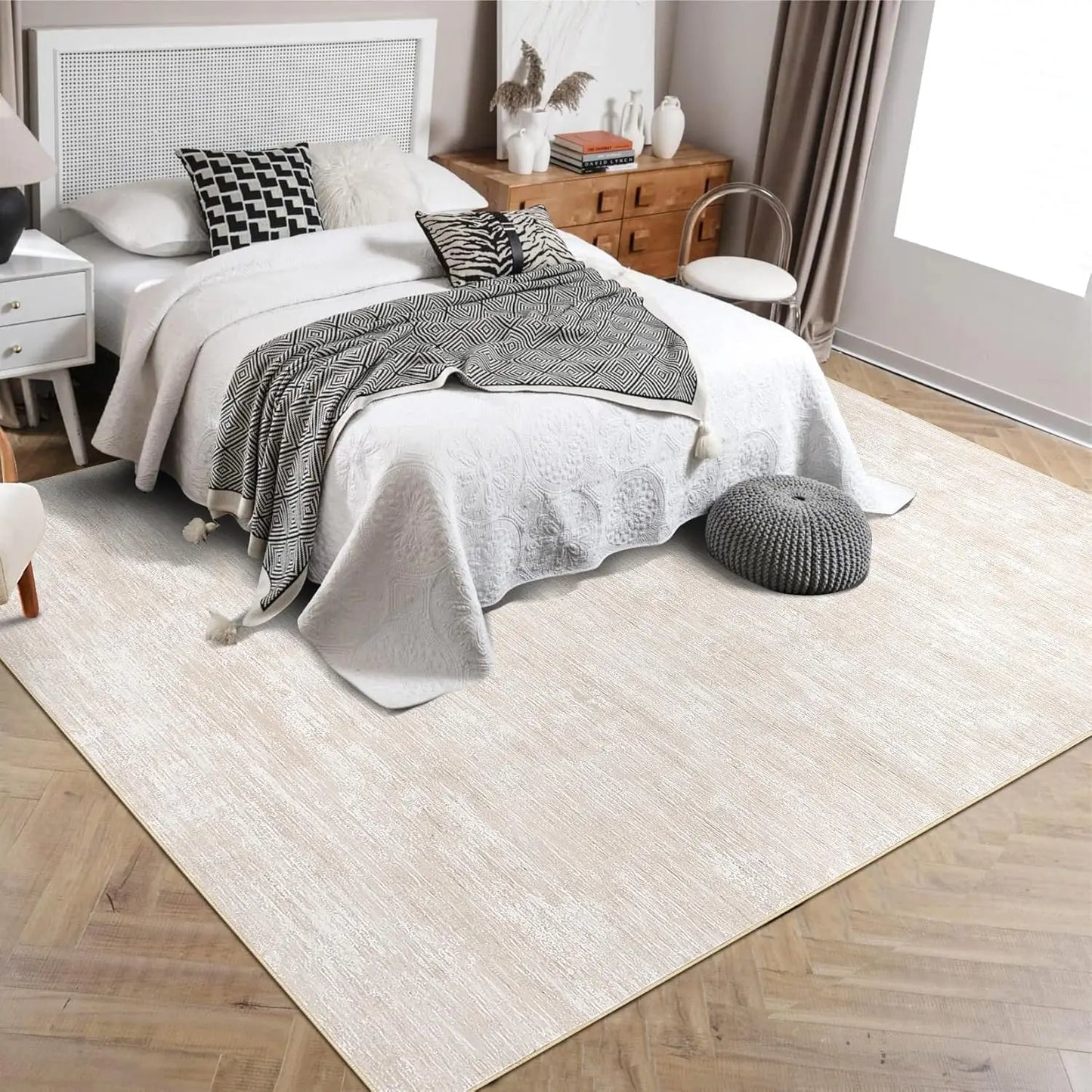 Washable Non Slip Abstract Area Rug For Living Room
